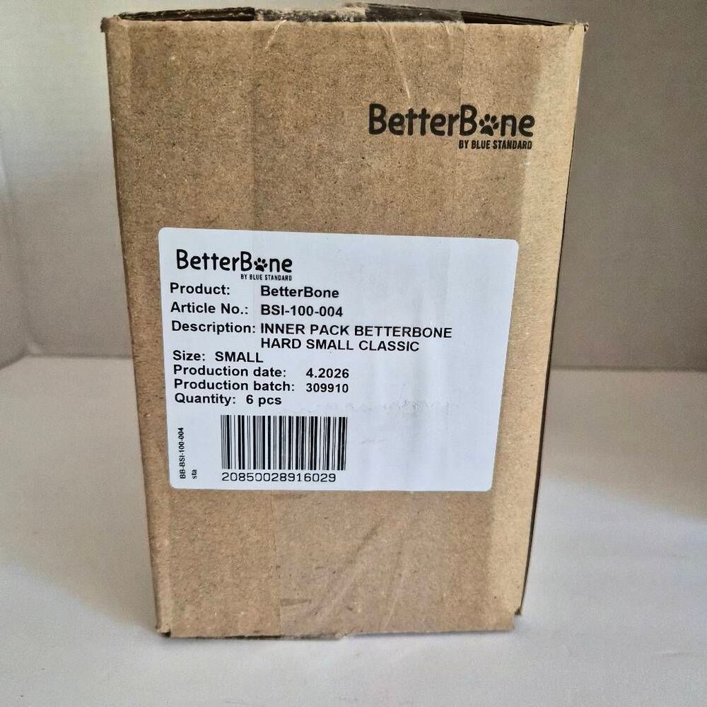 NIB 6pk BetterBone Small Size Hard Veggie Flavor Dog Chews